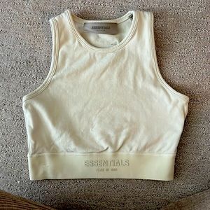 Crop muscle tank. Worn once, great alone or layering w/ blazer/sweater